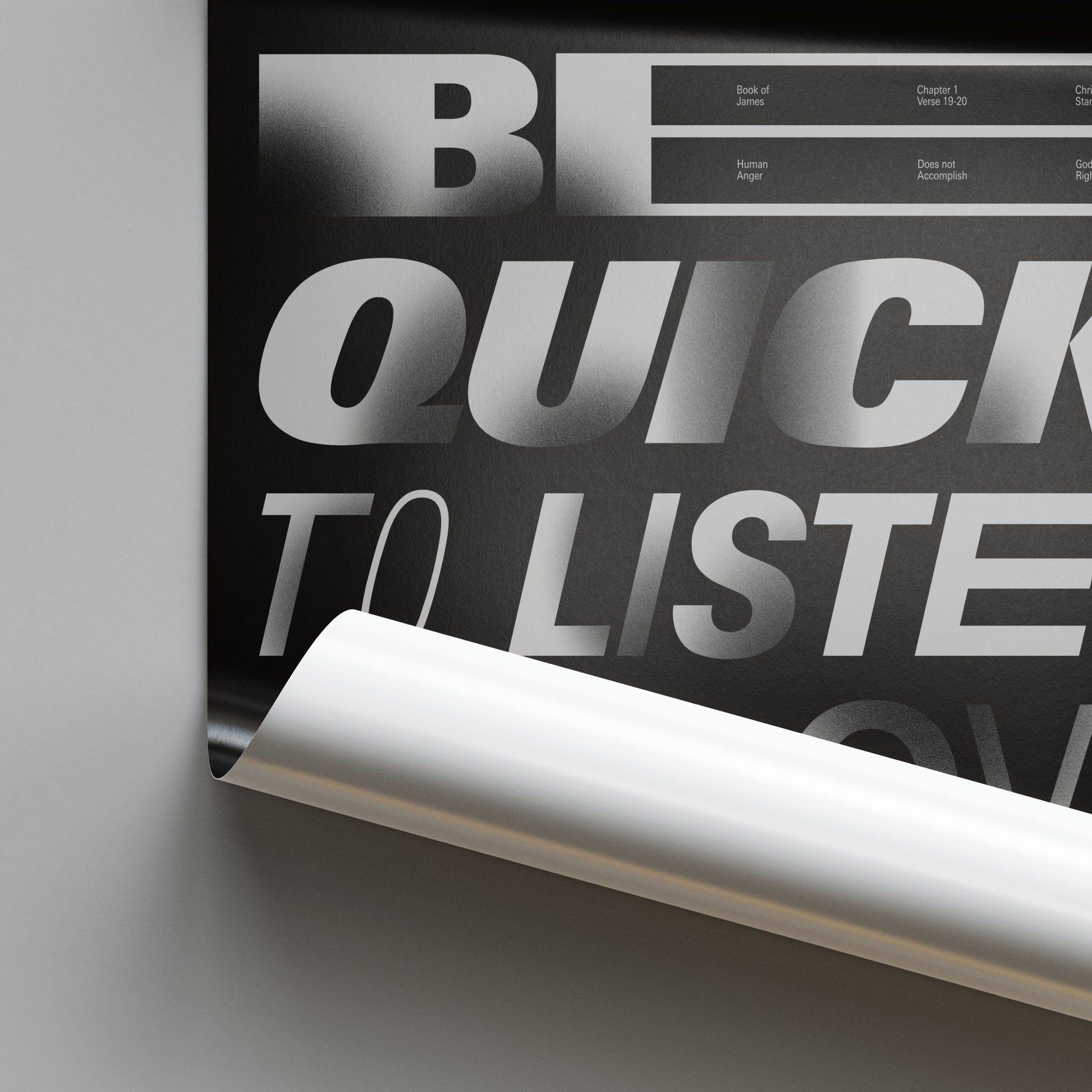 Be Quick to Listen Poster