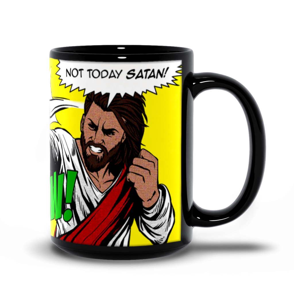 Not Today satan Black Mug