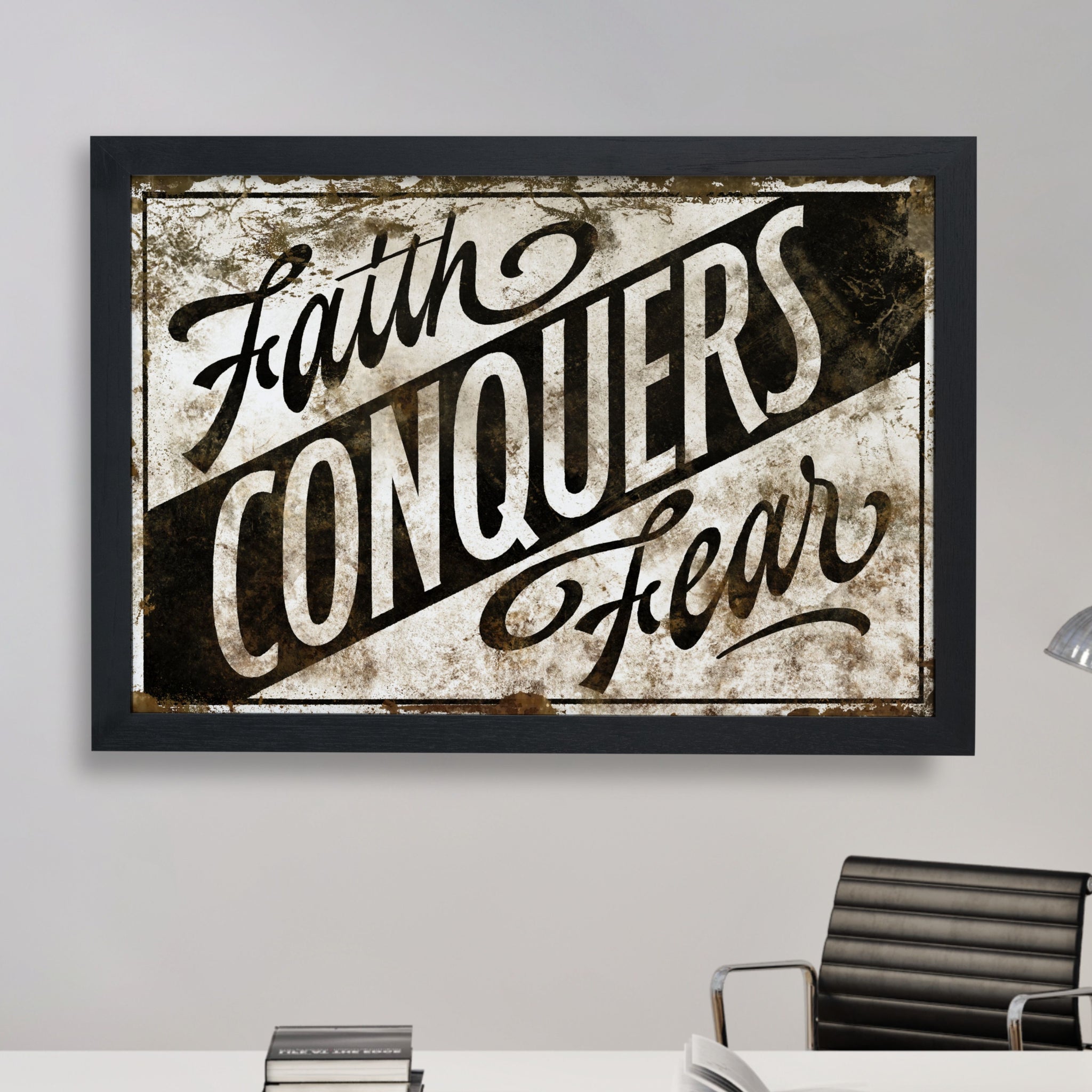 Faith Conquers Fear Poster